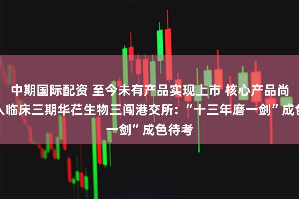 中期国际配资 至今未有产品实现上市 核心产品尚未进入临床三期华芢生物三闯港交所: “十三年磨一剑”成色待考